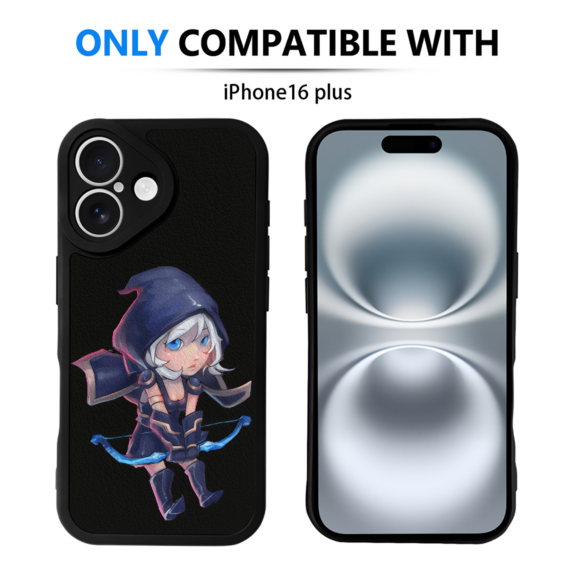 （画像用） リーグ・オブ・レジェンド League of Legends LOL 【iPhone 16シリーズ対応】シリコンスマホケース（レザー調） 材質：シリコン